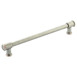 8" Steamworks Cabinet Pull, Distressed Pewter/Copper