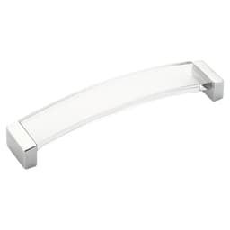6-5/16" Positano Cabinet Pull, Polished Chrome/Clear