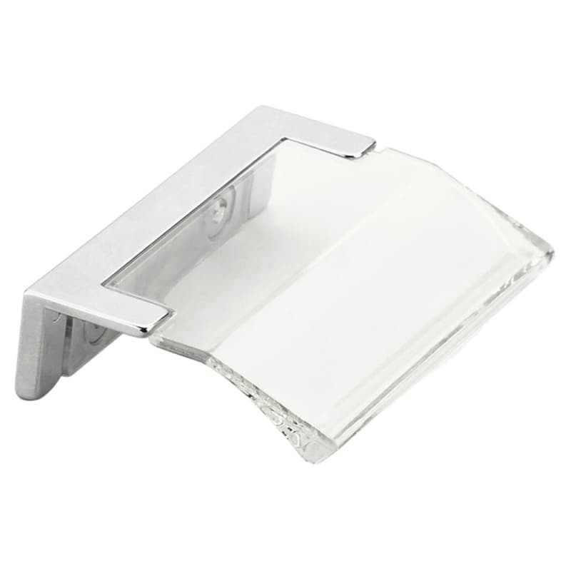 32mm Positano Edge Pull, Polished Chrome/Clear