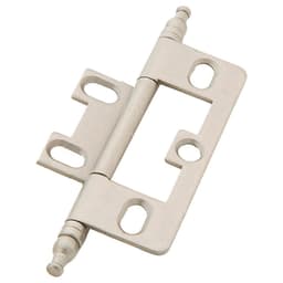 3-5/8" Non-Mortise Ball Tip Hinge, Distressed Nickel