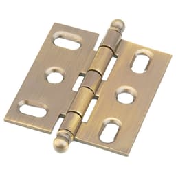 2-5/8" Non-Mortise Ball Tip Hinge, Antique Brass