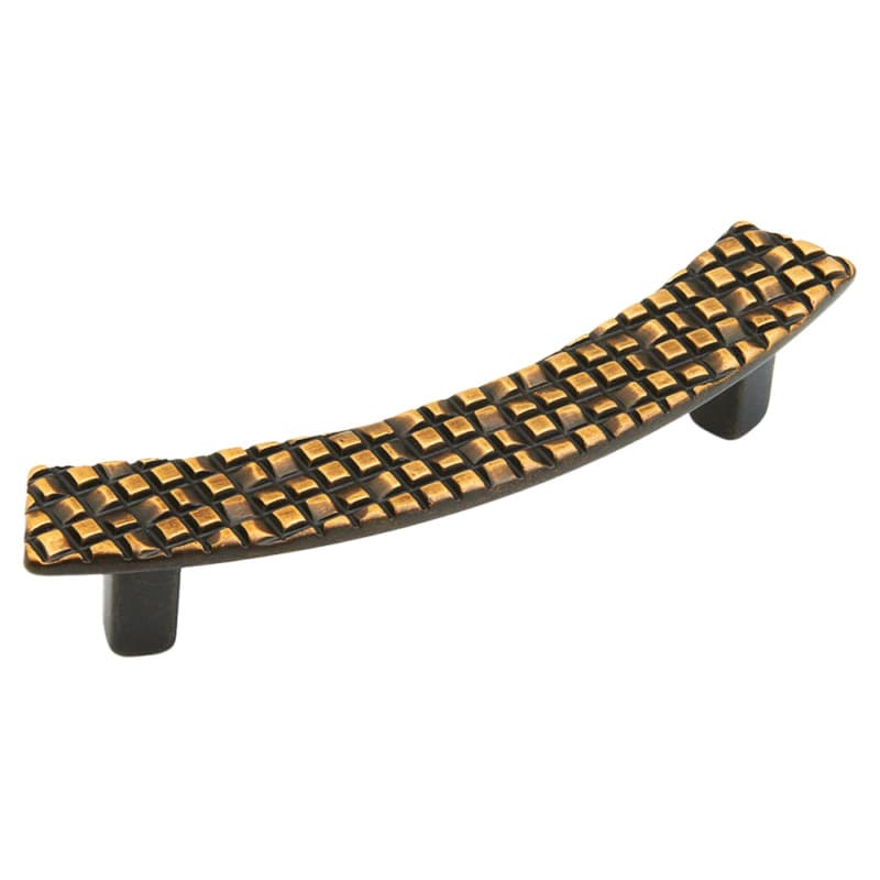 3-3/4" Mosaic Cabinet Pull, French Antique Bronze