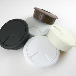 80mm Wire Grommet, Black, Plastic
