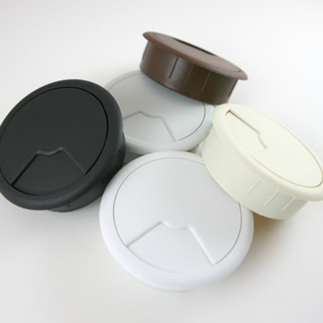 Custom Accents CPF-28 Round Three Piece, Plastic Wire Grommets