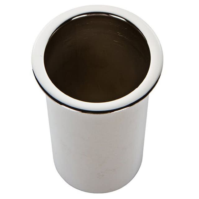 Round Large Curling Iron Holder, Polished Chrome