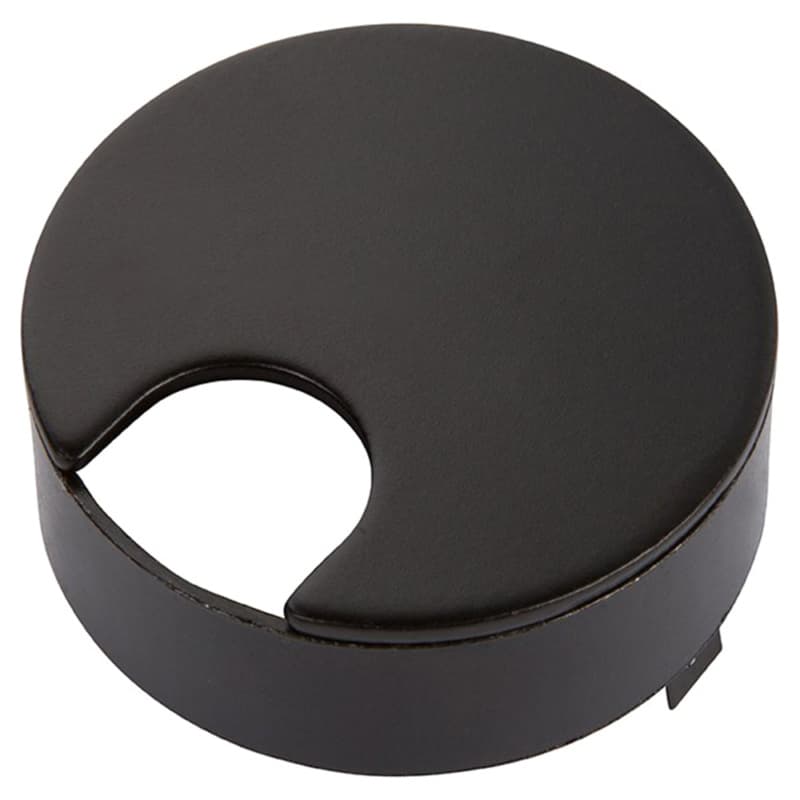 Flush Mount Desktop Grommet for 2-1/2" Hole, Matte Black