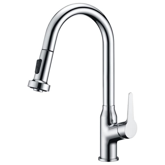 Scottsdale Single-Handle Pull-Down Kitchen Faucet with Dual-Function Sprayer, Chrome
