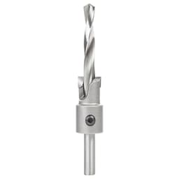 5/8" Dia x 5/16" Drill Dia Carbide Tipped Shankless Counterbore with Slow Spiral Drill, #20 Screw, 5/16" Drill Shank