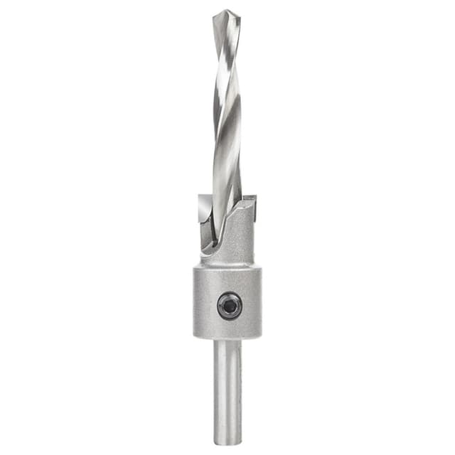 5/8" Dia x 5/16" Drill Dia Carbide Tipped Shankless Counterbore with Slow Spiral Drill, #20 Screw, 5/16" Drill Shank