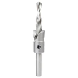 3/4" Dia x 3/8" Drill Dia Carbide Tipped Shankless Counterbore with Slow Spiral Drill, #24 Screw, 3/8" Drill Shank