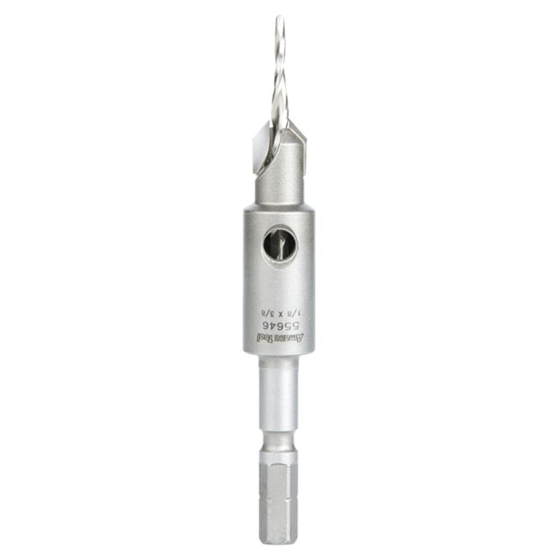 3/8" Dia x 1/8" Drill Dia Carbide Tipped 82° Countersink Taper for Festool CENTROTEC System #10 Screw