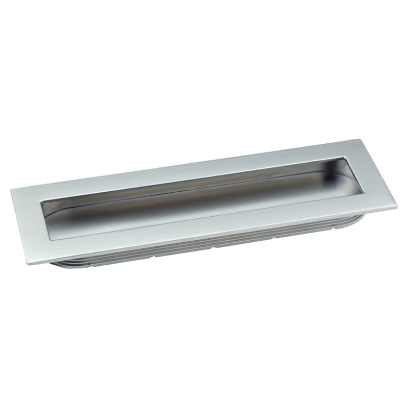 5-29/32" Elongated Frame Drawer Pull, Matte Chrome