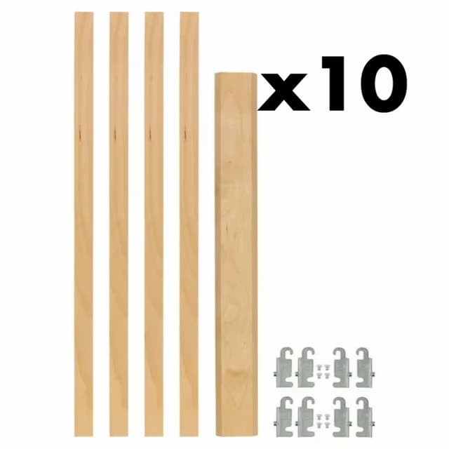 4PIL Series 20" Tall Pilaster System, Box of 40 Pilasters, 80 Brackets, Rev-A-Shelf