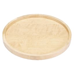 4WLS 32" Full-Circle 1 Tray Lazy Susan with Swivel Bearing, Natural Maple, Bulk (8/Box)