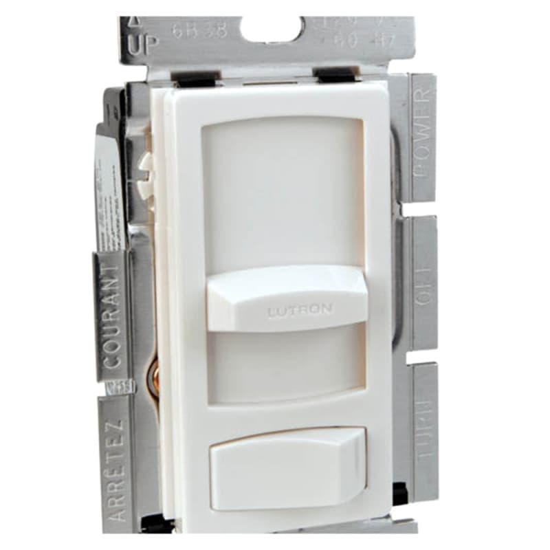T320 Lutron Skylark Plastic Contour Dimmer, White