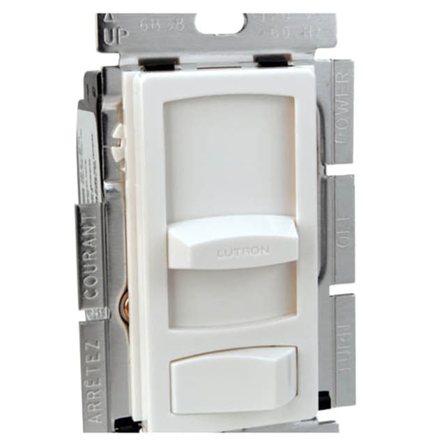 T320 Lutron Skylark Plastic Contour Dimmer, White