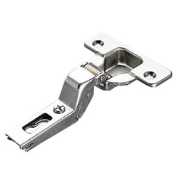 Push Series 200 110° Opening Hinge, 45mm Bore Pattern, Self-Closing, Inset, Nickel-Plated, Dowelled