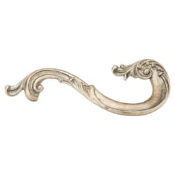 3-1/2" French Court Right Side Handle Cabinet Pull, Monticello Silver