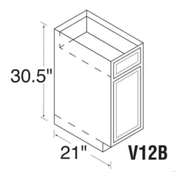 BATHROOM VANITY CABINET GRAY, WCV12B