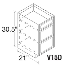 BATHROOM VANITY CABINET GRAY, WCV15D