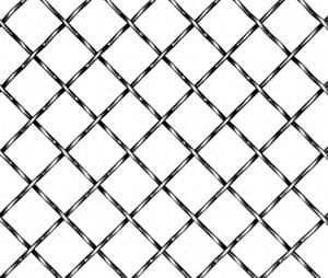 Kent Design Decorative Wire Grille, 5815C Series, Black, 36" x 48"