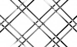 Kent Design Decorative Wire Grille, 416 3/8P Series, Bright Chrome, 48" x 72"