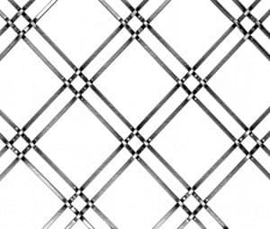 116 1/4 P Decorative Wire Grille, Antique Brass