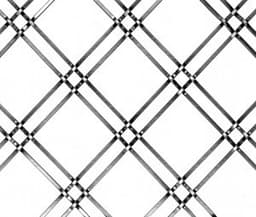 116 1/4 P Decorative Wire Grille, Antique Brass