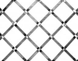 186 P Decorative Wire Grille, Antique Brass