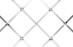 Kent Design Decorative Wire Grille, DS-686P Designer Series, Silver, 48" x 72"