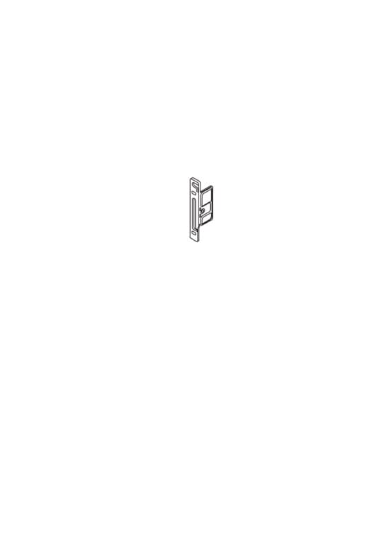 Metabox 320MH/K and 330M/H Left-Hand Standard Front Fixing Bracket, Screw-On, 3-3/8", Nickel-Plated