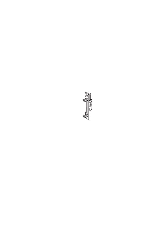 Metabox 320MH/K and 330M/H Left-Hand Standard Front Fixing Bracket, Press-In, 3-3/8", Nickel-Plated