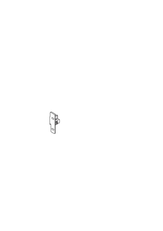 Metabox 320N Right-Hand Standard Front Fixing Bracket, Screw-On, 2-1/8", Nickel-Plated