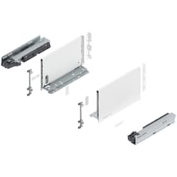 11" Legrabox Drawer System C Height, 7", 125lb Capacity Full-Extension with BLUMOTION, Silk White