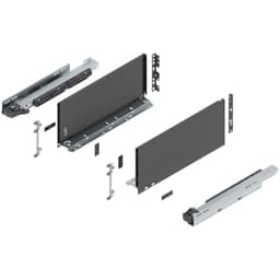 16" Legrabox Drawer System C Height, 7", 125lb Capacity Full-Extension with BLUMOTION, Orion Gray