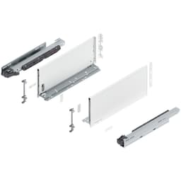 16" Legrabox Drawer System C Height, 7", 125lb Capacity Full-Extension with BLUMOTION, Silk White