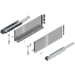 20" Legrabox Drawer System C Height, 7", 125lb Capacity Full-Extension with BLUMOTION, Stainless Steel