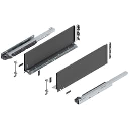 22" Legrabox Drawer System C Height, 7", 125lb Capacity Full-Extension with BLUMOTION, Orion Gray