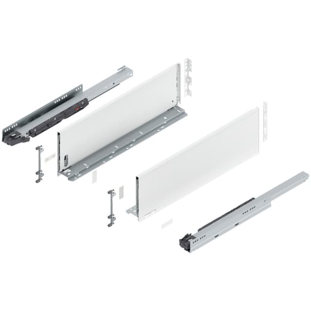 Blum LEGRABOX Drawer System, C-Height, Silk White Matte
