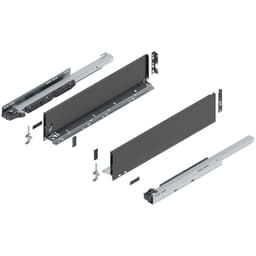 22" Legrabox Drawer System K Height, 5-1/16", 125lb Capacity Full-Extension with BLUMOTION, Orion Gray