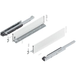 22" Legrabox Drawer System K Height, 5-1/16", 125lb Capacity Full-Extension with BLUMOTION, Silk White