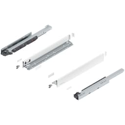 20" Legrabox Drawer System N Height, 2-5/8", 125lb Capacity Full-Extension with BLUMOTION, Silk White