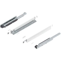 22" Legrabox Drawer System N Height, 2-5/8", 125lb Capacity Full-Extension with BLUMOTION, Silk White