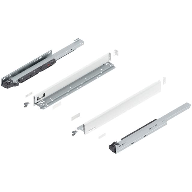 Blum LEGRABOX Drawer System, N-Height, Silk White Matte