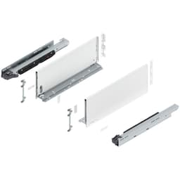 18" Legrabox Drawer System C Height, 7", 170lb Capacity Full-Extension with BLUMOTION, Silk White