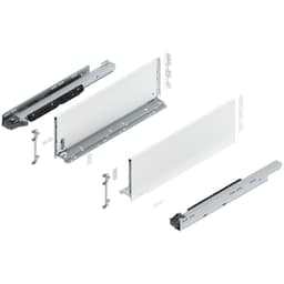 20" Legrabox Drawer System C Height, 7", 170lb Capacity Full-Extension with BLUMOTION, Silk White
