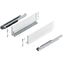 22" Legrabox Drawer System C Height, 7", 170lb Capacity Full-Extension with BLUMOTION, Silk White