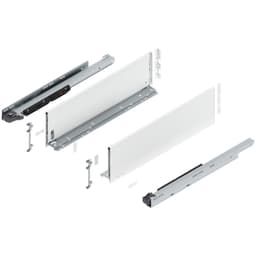 24" Legrabox Drawer System C Height, 7", 170lb Capacity Full-Extension with BLUMOTION, Silk White