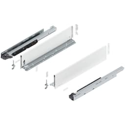 22" Legrabox Drawer System K Height, 5-1/16", 170lb Capacity Full-Extension with BLUMOTION, Silk White
