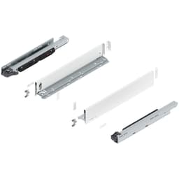 24" Legrabox Drawer System M Height, 3-9/16", 170lb Capacity Full-Extension with BLUMOTION, Orion Gray